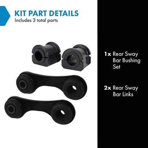 مجموعة التعليق الخلفي TRQ مجموعة جلبة قضيب Sway Bar وصلة تثبيت متوافقة مع 2004-2012 شيفروليه ماليبو 2005-2010 بونتياك G6 2007-2009 Saturn Aura in Kuwait