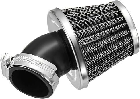38mm Bent Rubber Tube Air Filter, 45 Degree Angled Motorcycle Carburetor Filters, Elbow Air Filter Replacement for 110cc 125cc Motorbikes ATVs Dirt Bikes Scooters in Saudi Arabia