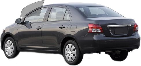 طبقة تظليل النوافذ مسبقة التقطيع من AUTOTEK، جميع جوانب السيارات، حماية من أشعة الشمس، حماية الخصوصية، زجاج مضاد للكسر، طبقة من طبقتين، أي مجموعة تظليل ملونة لسيارة Toyota Yaris Sedan 2007-2011 in Kuwait