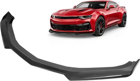 الشفة الأمامية من ALMULOO متوافقة مع 2016-2024 شيفروليه كامارو SS V8 لسد الهواء الأمامي بديل من البلاستيك (ABS) مطلي باللون الأسود غير اللامع in Saudi Arabia