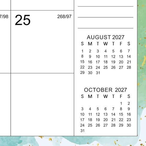 تقويم 2027 - تقويم حائط 2027، يناير 2027 - ديسمبر 2027، 15 بوصة × 11.5 بوصة، تقويم حائط 2027 لمدة 12 شهرًا مع خطاف تعليق، المهام والملاحظات للمدرسة والمنزل وتنظيم المكتب - حبر مائي ملون in Kuwait