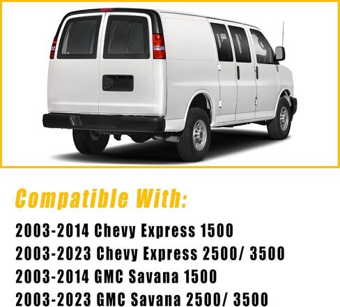 مصباح خلفي Boine متوافق مع 2003-2022 Chevy Express GMC Savana Van 1500 2500 3500 للسائق والركاب مصابيح الفرامل الخلفية الجانبية تحل محل 23338319، 20989661 in Kuwait