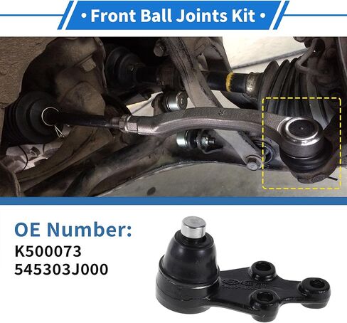 2 Pcs Front Lower Ball Joints for Hyundai Veracruz 2007-2012 Suspension Ball Joint Kit No.K500073/545303J000 in Kuwait