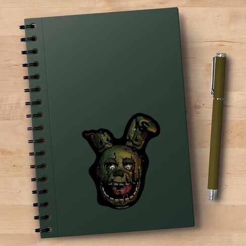 ملصق Five Nights at Freddy's - Springtrap من الفينيل الأبيض المقطوع بالقالب - 4 ألوان in Kuwait
