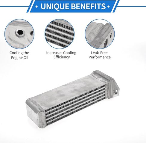 1 Pc Engine Oil Cooler for Porsche 912 1965-1969,for Porsche 356 1965-1969 Aluminum Alloy Transmission Oil Cooler Trans Cooler in Kuwait