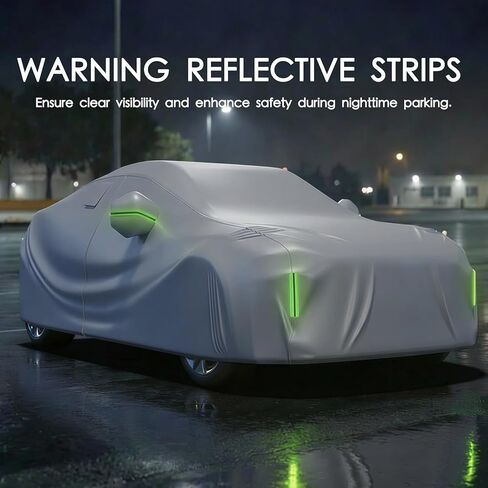Car Cover Waterproof All Weather 10 Layers Full Car Cover Universal Heavy Duty Fit for Toyota Camry,Tesla Model 3,Honda Accord,Nissan Altima,Hyundai Sonata etc.(Silver, Fits Sedans up to 192") in Saudi Arabia