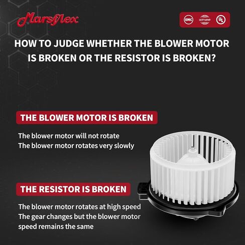 Marsflex Front Blower Motor 700057 for 2003-2008 Toyota Corolla Matrix 2004 2005 2006 2007 Automotive Replacement Blower Motor Fan OE: 61550187 615-50187 8710302370 8710302050 8710302070 87103-02370 in Kuwait