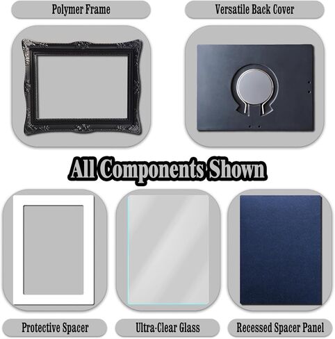 2 Pack Trading Card Display Frame Baseball Card Holder Display Stand Desktop Sports Memorabilia Magnetic Frame for Basketball Football Hockey Cards (Vintage) in Kuwait