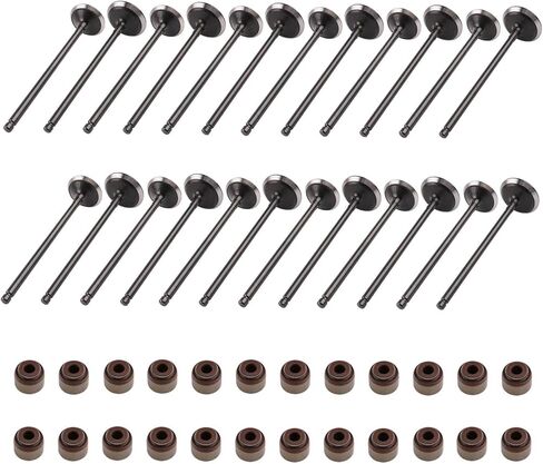 Intake Exhaust Valves & Seals Compatible with Honda Accord Crosstour Odyssey Passport Pilot Ridgeline Replaces 14711RYEA00 14721P8EA00 in Saudi Arabia
