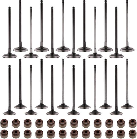 Intake Exhaust Valves & Seals Compatible with Honda Accord Crosstour Odyssey Passport Pilot Ridgeline Replaces 14711RYEA00 14721P8EA00 in Saudi Arabia