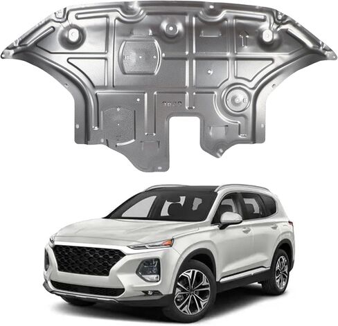 Front Engine Guard Mud Flaps w/Screw Hardware Compatible with 2019-2020 Hyundai Santa Fe Engine Splash Shield Under Car Shield Cover Board Manganese Steel in Kuwait