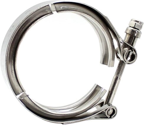 2.25" Car V Band Clamp, 304 Stainless Steel Vehicle Exhaust Tube Downpipes Flange Clamps, Automotive Exhaust Systems Replacement Accessories, Universal for Automobile RV Truck in Saudi Arabia