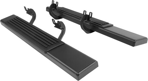 ALMULOO Side Steps Compatible with 2004-2014 Ford F-150 Regular Cab Running Boards Step Bars Steel+Plastic Powder Coated+Textured Black in Kuwait