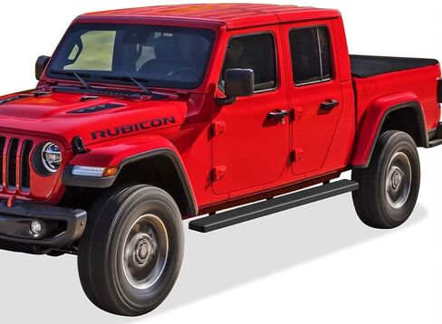 Tuxtreme Running Boards 5-inch Matte Black Compatible with Jeep Gladiator 2020-2026 Crew Cab Stainless Steel (Nerf Bars Side Steps Side Bars) in Kuwait