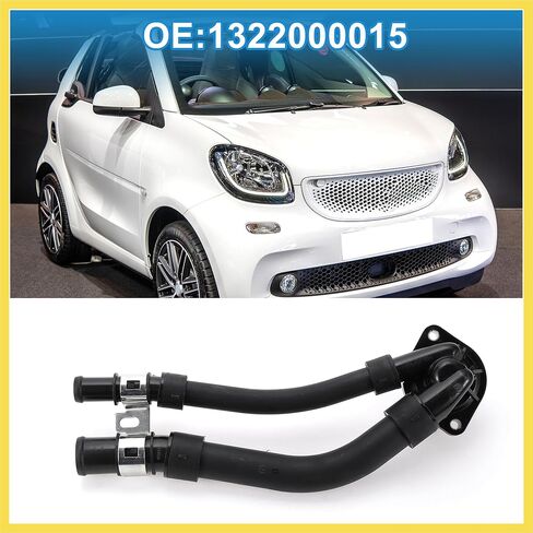 Car Thermostat No.1322000015 Engine Coolant Thermostat Housing Assembly for Mercedes Benz for Smart Fortwo 2008-2015 Plastic Black Durable Benefit in Kuwait