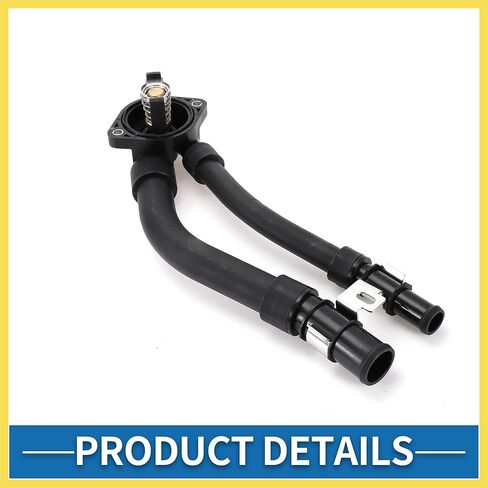 Car Thermostat No.1322000015 Engine Coolant Thermostat Housing Assembly for Mercedes Benz for Smart Fortwo 2008-2015 Plastic Black Durable Benefit in Kuwait