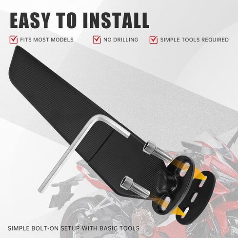Stealth Motorcycle Mirrors Multi-Angle Adjustable Rearview Mirrors Compatible With Honda Suzuki Kawasaki Ninja 250 300 400 500 650 ZX6R CBR300R CBR500R CBR600RR GSXR 600 750 1000 in Kuwait