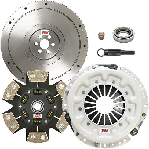 ClutchMaxPRO Performance Stage 3 Clutch Kit with Flywheel Compatible with 1998 1999 Nissan Frontier 2.4L KA24DE 2/1996 1997 Nissan Pickup KA24E (CP06059HDCFW-ST3) in Kuwait