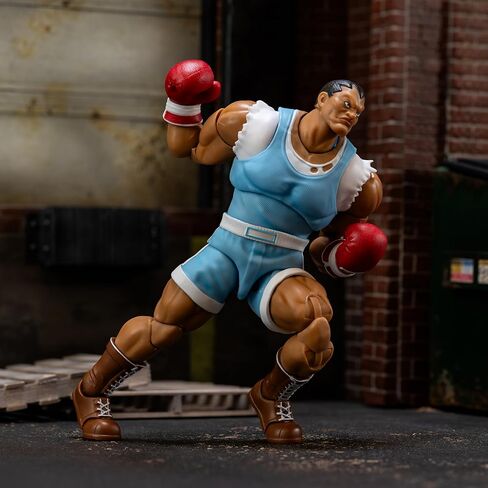 Jada Toys Street Fighter II Balrog Action Figure 1:12 Deluxe Scale 6" Tall, Fully Articulated, Collector Packaging in Kuwait