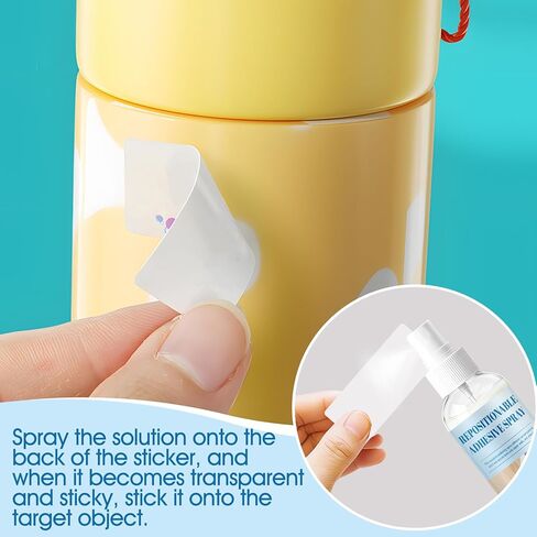 Repositionable Adhesive Spray, Temporary Adhesive Spray Easy to Stick Leaves No Residue After Drying for DIY Creations for Handicrafts Wood Paper Glass Photographs, 150ml in Saudi Arabia