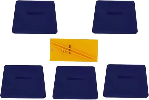 AE Quality Tools 6PC 4" Blue Hard Card Set and Sharpener Auto Window Tint and Vinyl Wrap Installations Tools in Saudi Arabia
