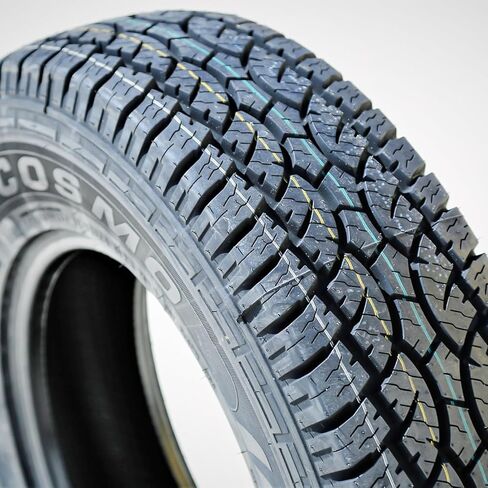 مجموعة من 4 (أربعة) إطارات كوزمو El Tigre AT Truck/SUV A/T إطارات نصف قطرية لجميع التضاريس للطرق الوعرة - 245/70R16 245/70/16 245/70-16 111T نطاق تحميل XL 4 طبقات BSW جدار جانبي أسود in Kuwait