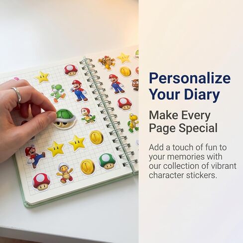 100Pcs Mario Sticker for Kids，Super Great Party Favors for Kids, Perfect for Goodie Bag Fillers, Birthday Decorations Gifts and Classroom Prizes for Boys & Girls (100Pcs Mar) in Saudi Arabia
