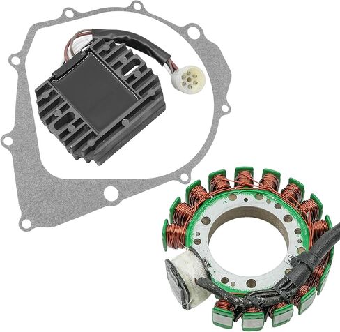Caltric Stator and Regulator Rectifier with Gasket Compatible With Yamaha Moto-4 350 Yfm350 1990-1994 in Kuwait