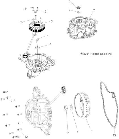 بولاريس 4015292 الجزء الثابت RZR رينجر 570 طاقم 4013990 2013-2016 in Kuwait
