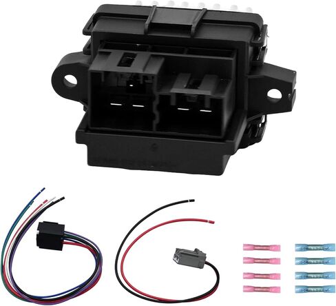 HVAC Blower Motor Resistor with Wire Harness Compatible with Jeep Grand Cherokee Grand Wagoneer Replacement for Dodge Challenger Charger Durango Grand Caravan Magnum Relpace 68079480AA JA1909 in Kuwait