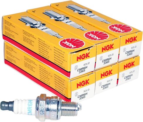 NGK CMR6H - شمعات الإشعال من سلسلة OE القياسية - 3365 - متوافقة مع مجموعة مختارة من مناشير Stihl وKombi وJonsered وPoulan Pro ومعدات الطاقة الخارجية - الكمية 6 in Kuwait