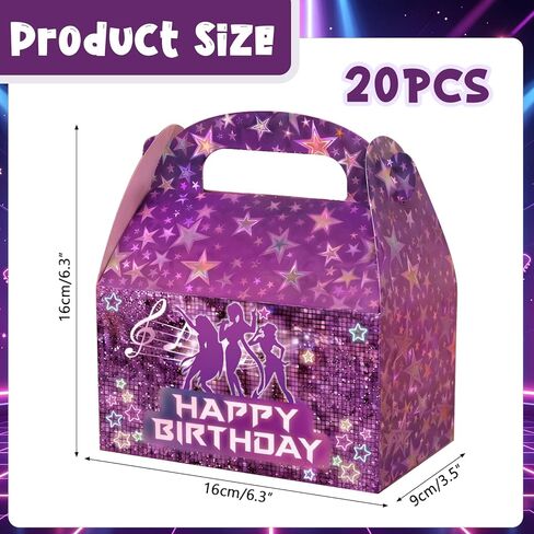 Colorato 20 Pcs Kpop Goodie Bags, Kpop Party Favors & Decorations for K Pop Fans or Birthday Party Decorations, 6.3 x 3.5 x 6.3 Inch in Saudi Arabia