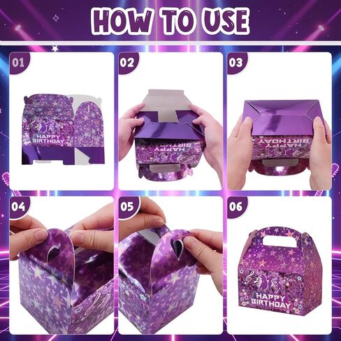 Colorato 20 Pcs Kpop Goodie Bags, Kpop Party Favors & Decorations for K Pop Fans or Birthday Party Decorations, 6.3 x 3.5 x 6.3 Inch in Saudi Arabia