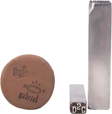 Custom Metal Pottery Stamp - Custom Metal Punch Stamp for Pottery, Signature Clay Imprint, Punch Stamps for Pottery, Gifts for Potters in Saudi Arabia