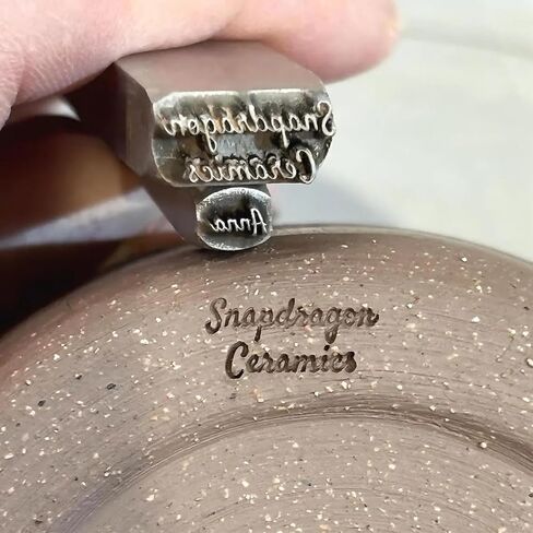 Custom Metal Pottery Stamp - Custom Metal Punch Stamp for Pottery, Signature Clay Imprint, Punch Stamps for Pottery, Gifts for Potters in Saudi Arabia