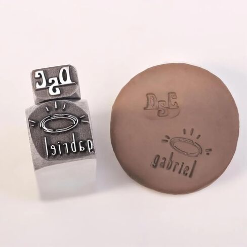Custom Metal Pottery Stamp - Custom Metal Punch Stamp for Pottery, Signature Clay Imprint, Punch Stamps for Pottery, Gifts for Potters in Saudi Arabia