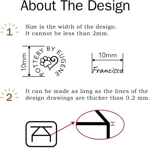 Custom Metal Pottery Stamp - Custom Metal Punch Stamp for Pottery, Signature Clay Imprint, Punch Stamps for Pottery, Gifts for Potters in Saudi Arabia