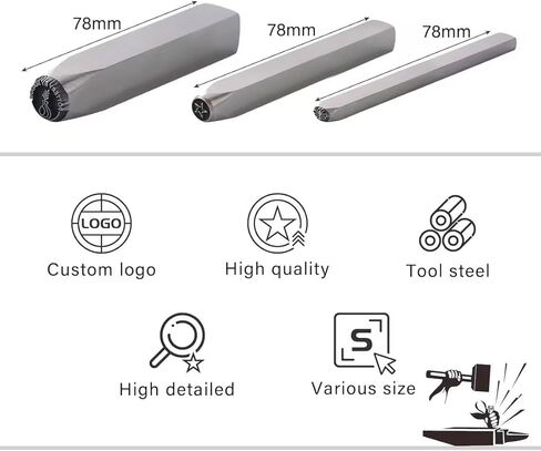 Custom Metal Pottery Stamp - Custom Metal Punch Stamp for Pottery, Signature Clay Imprint, Punch Stamps for Pottery, Gifts for Potters in Saudi Arabia