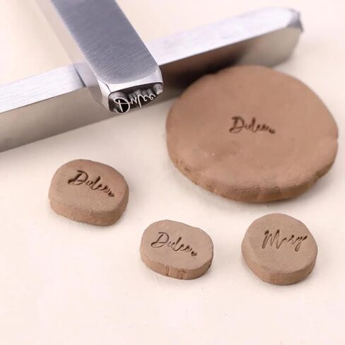 Custom Metal Pottery Stamp - Custom Metal Punch Stamp for Pottery, Signature Clay Imprint, Punch Stamps for Pottery, Gifts for Potters in Saudi Arabia