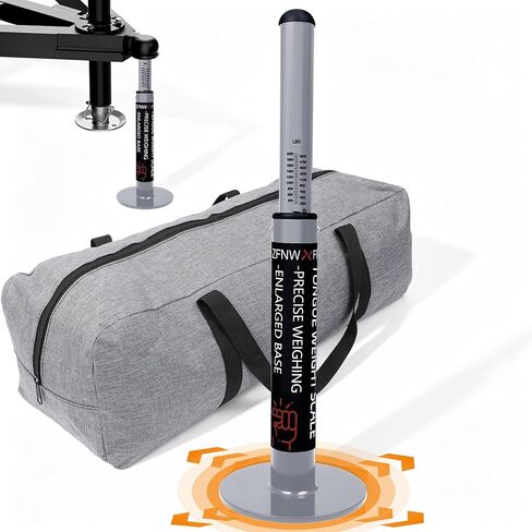 2000 Lbs Trailer Tongue Weight Scale,Heavy Duty Enlarged Base - 6.3'' Hitch Scale for Safe Towing, Weight Distribution Tool for Travel Trailers, Campers, Boats & Cargo Trucks, with Storage Bag in Kuwait