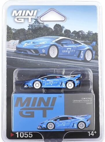 نموذج سيارة Diecast متوافق مع Mini GT 1:64 Lamborghini Huracán GT Gravity LB-Works Blue Limited Edition MGT01055 in Kuwait