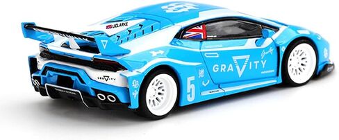 نموذج سيارة Diecast متوافق مع Mini GT 1:64 Lamborghini Huracán GT Gravity LB-Works Blue Limited Edition MGT01055 in Kuwait