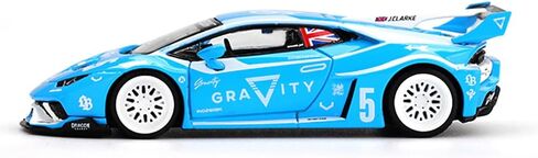 نموذج سيارة Diecast متوافق مع Mini GT 1:64 Lamborghini Huracán GT Gravity LB-Works Blue Limited Edition MGT01055 in Kuwait