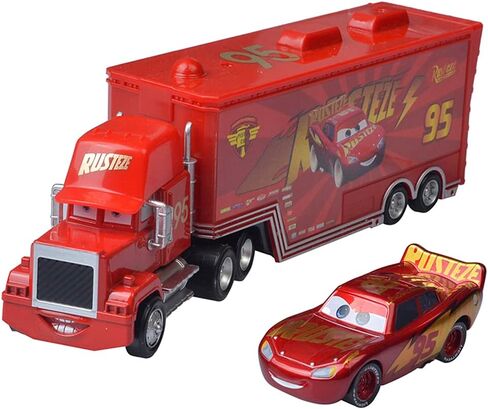 Mack Uncle Hauler Truck & Racer Toys 1:55 Diecast Model Vehical Birthday Car Toys for Boys Kids (Red No. 1) in Saudi Arabia