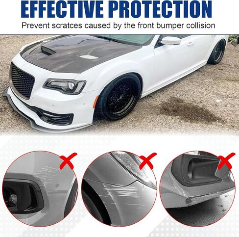 Fit for 2015-2023 Chrysler 300 Front Bumper Lip - C/S/Limited/Touring Edition 3-Piece Gloss Black Splitter Separator Kit, Air Chin Body Kit in Kuwait