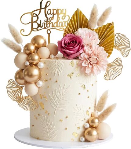 27Pcs Bohemian Cake Decoration Bohemian Cake Topper for Birthday Party Supplies in Saudi Arabia