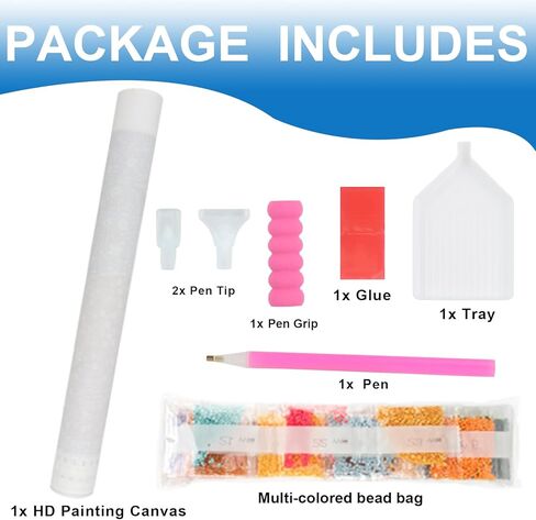 MVVMTOP Diamond Painting Kit for Adults 5D DIY Forest Cottage Full Drill Round Diamond Art Kits for Beginners Crystal Rhinestone Embroidery Painting Home Wall Decor Gift in Kuwait