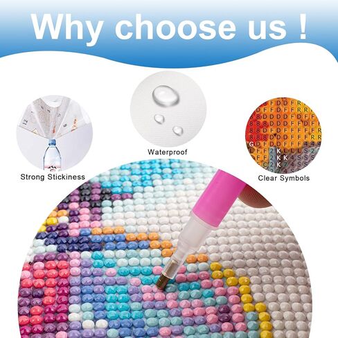 MVVMTOP Diamond Painting Kit for Adults 5D DIY Forest Cottage Full Drill Round Diamond Art Kits for Beginners Crystal Rhinestone Embroidery Painting Home Wall Decor Gift in Kuwait
