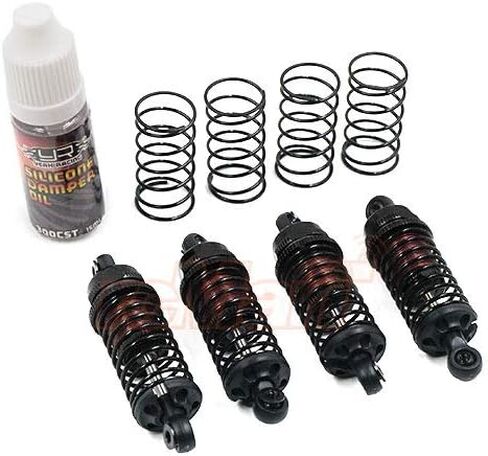 مجموعة ممتص الصدمات من Yes Racing QUTUS Slider 55 مم لسيارة دريفت 1/10 RC باللون الأسود #DBB-1055BK in Kuwait