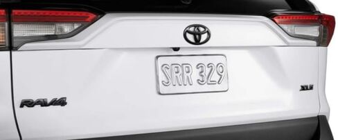 Set Black Out RAV-4 LE Emblems Overlay XLE Blackout AWD Matte Black (LE) in Kuwait